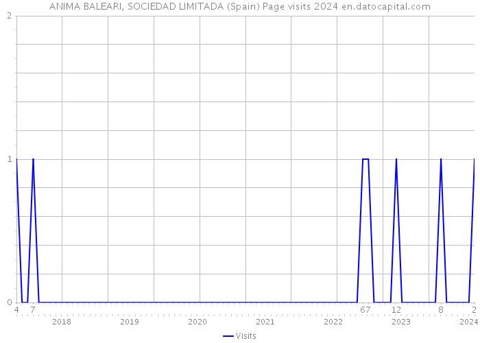 ANIMA BALEARI, SOCIEDAD LIMITADA (Spain) Page visits 2024 