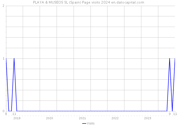 PLAYA & MUSEOS SL (Spain) Page visits 2024 
