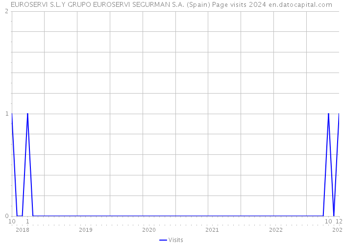 EUROSERVI S.L.Y GRUPO EUROSERVI SEGURMAN S.A. (Spain) Page visits 2024 