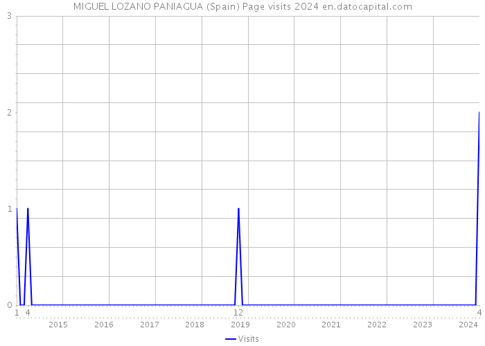 MIGUEL LOZANO PANIAGUA (Spain) Page visits 2024 