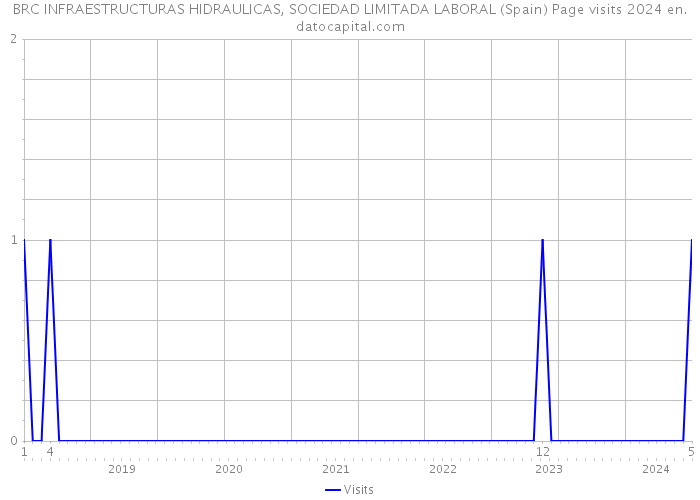 BRC INFRAESTRUCTURAS HIDRAULICAS, SOCIEDAD LIMITADA LABORAL (Spain) Page visits 2024 