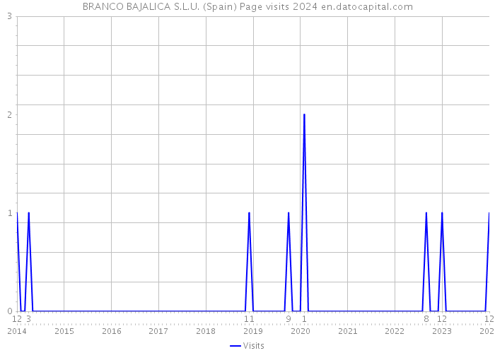 BRANCO BAJALICA S.L.U. (Spain) Page visits 2024 