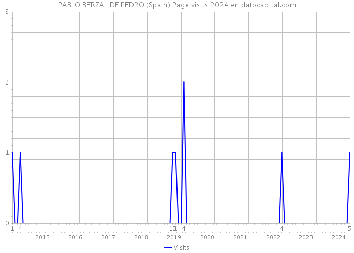 PABLO BERZAL DE PEDRO (Spain) Page visits 2024 