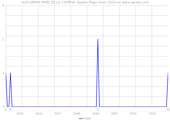 LUIS LERMA PAEZ DE LA CADENA (Spain) Page visits 2024 