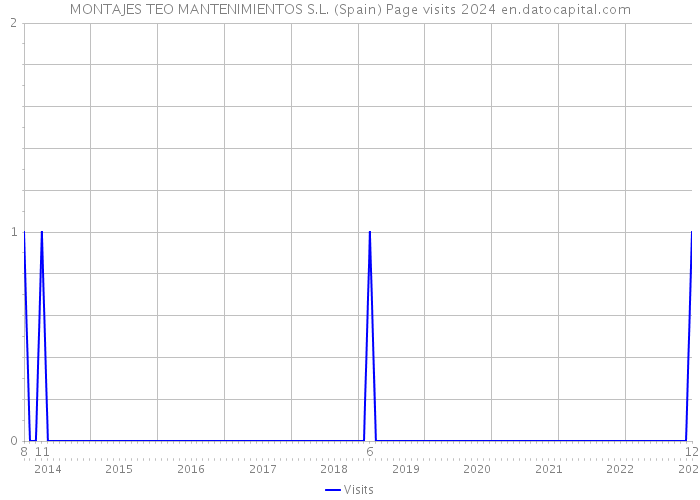 MONTAJES TEO MANTENIMIENTOS S.L. (Spain) Page visits 2024 