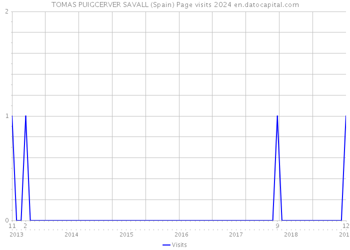 TOMAS PUIGCERVER SAVALL (Spain) Page visits 2024 