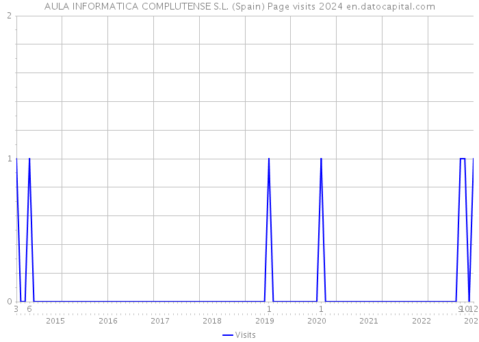 AULA INFORMATICA COMPLUTENSE S.L. (Spain) Page visits 2024 