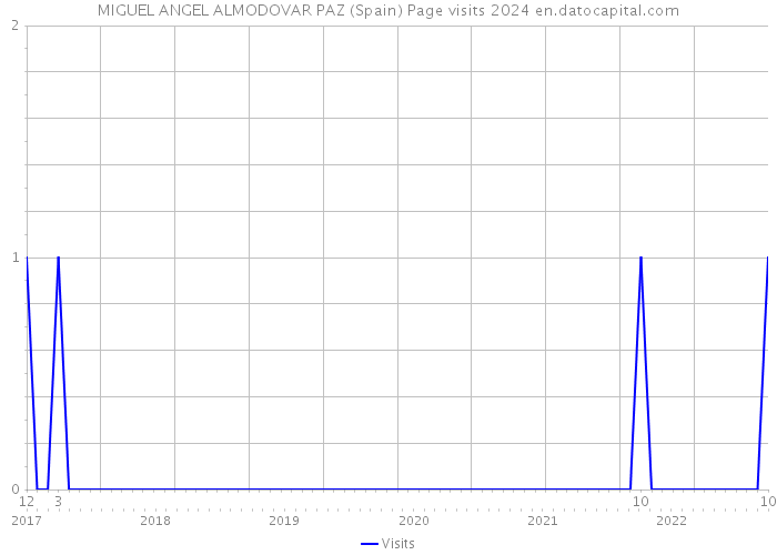 MIGUEL ANGEL ALMODOVAR PAZ (Spain) Page visits 2024 