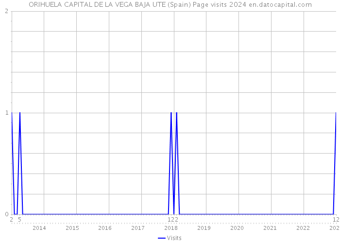 ORIHUELA CAPITAL DE LA VEGA BAJA UTE (Spain) Page visits 2024 