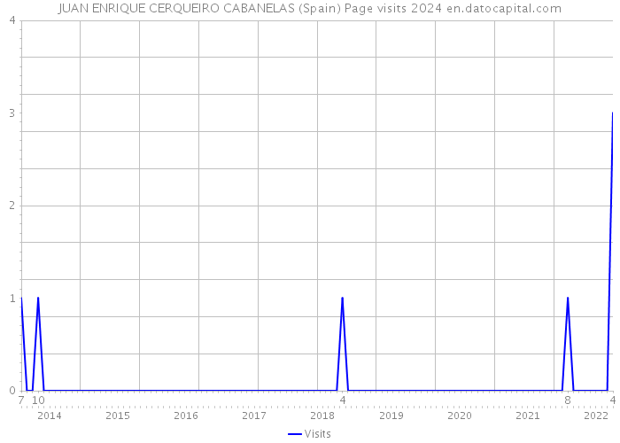 JUAN ENRIQUE CERQUEIRO CABANELAS (Spain) Page visits 2024 