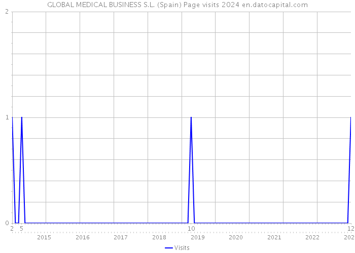 GLOBAL MEDICAL BUSINESS S.L. (Spain) Page visits 2024 