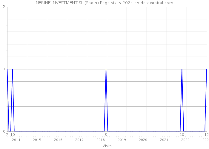 NERINE INVESTMENT SL (Spain) Page visits 2024 