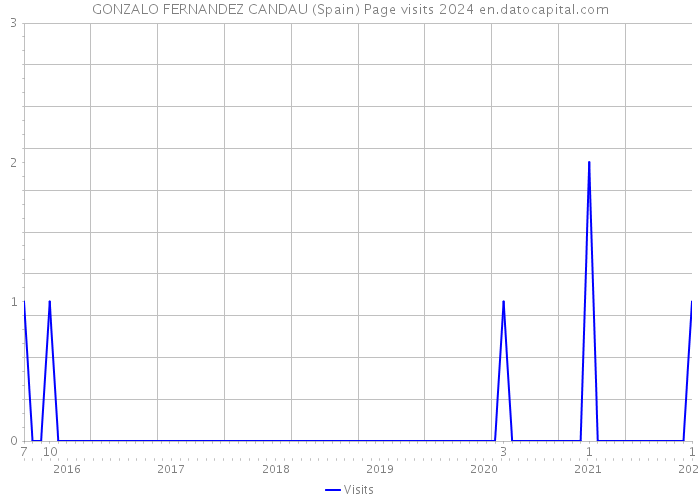 GONZALO FERNANDEZ CANDAU (Spain) Page visits 2024 