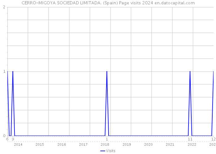 CERRO-MIGOYA SOCIEDAD LIMITADA. (Spain) Page visits 2024 