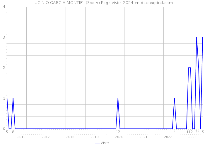 LUCINIO GARCIA MONTIEL (Spain) Page visits 2024 