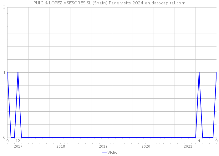 PUIG & LOPEZ ASESORES SL (Spain) Page visits 2024 