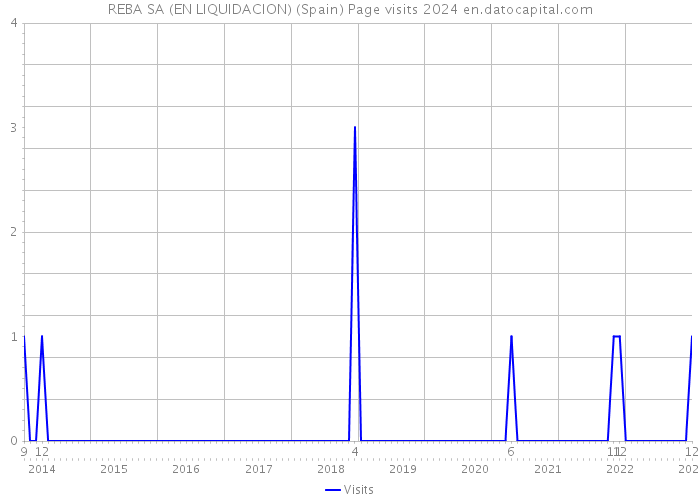 REBA SA (EN LIQUIDACION) (Spain) Page visits 2024 