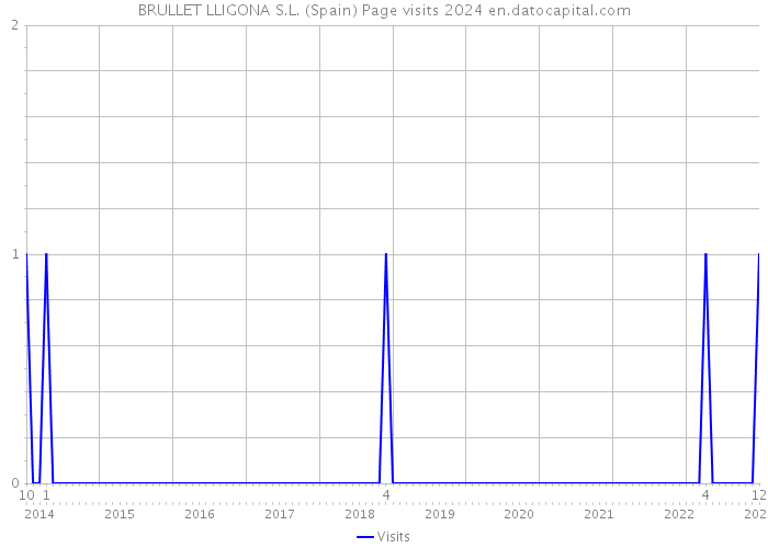 BRULLET LLIGONA S.L. (Spain) Page visits 2024 