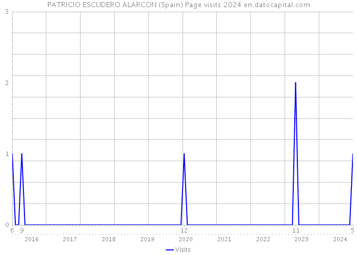 PATRICIO ESCUDERO ALARCON (Spain) Page visits 2024 