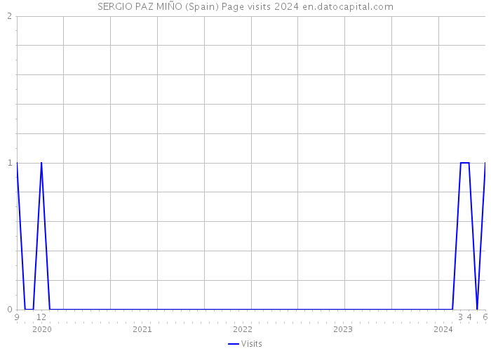 SERGIO PAZ MIÑO (Spain) Page visits 2024 