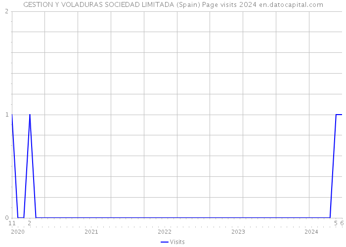 GESTION Y VOLADURAS SOCIEDAD LIMITADA (Spain) Page visits 2024 