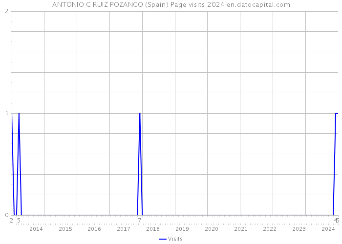 ANTONIO C RUIZ POZANCO (Spain) Page visits 2024 