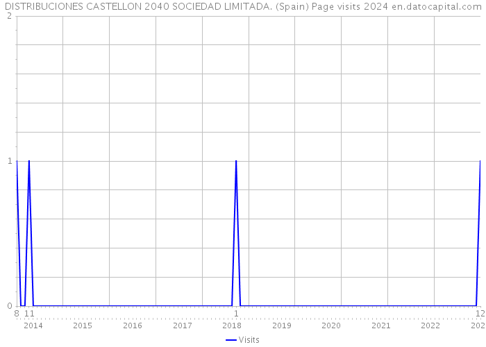 DISTRIBUCIONES CASTELLON 2040 SOCIEDAD LIMITADA. (Spain) Page visits 2024 