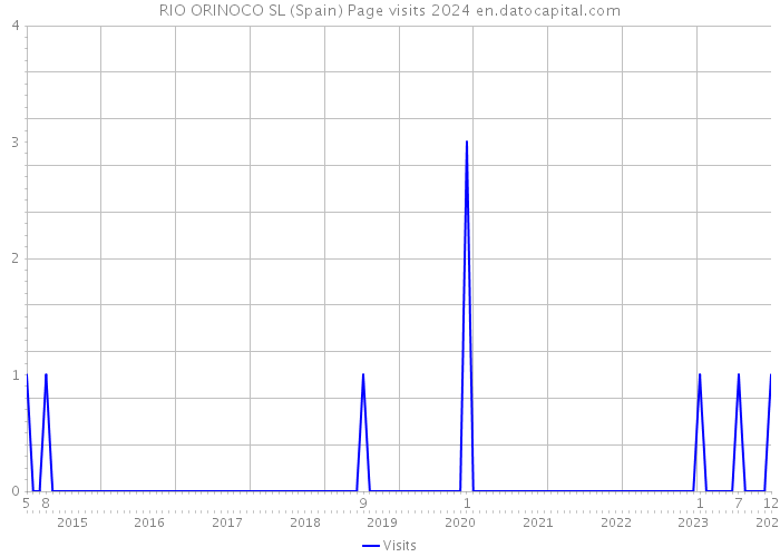 RIO ORINOCO SL (Spain) Page visits 2024 