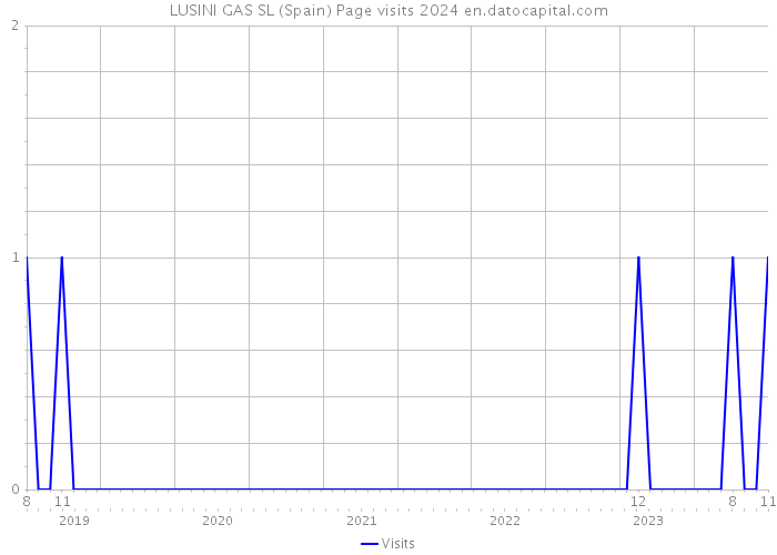 LUSINI GAS SL (Spain) Page visits 2024 