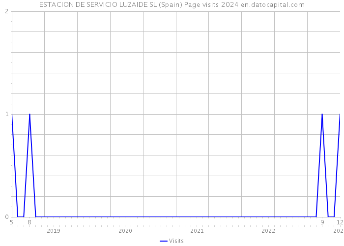 ESTACION DE SERVICIO LUZAIDE SL (Spain) Page visits 2024 