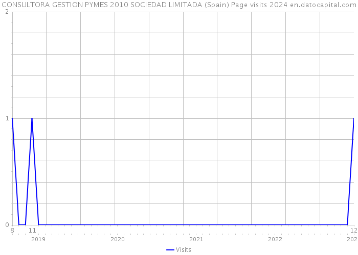 CONSULTORA GESTION PYMES 2010 SOCIEDAD LIMITADA (Spain) Page visits 2024 
