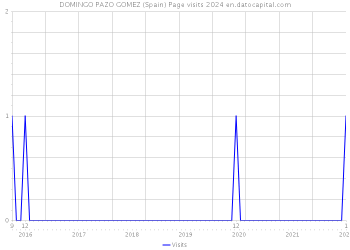 DOMINGO PAZO GOMEZ (Spain) Page visits 2024 
