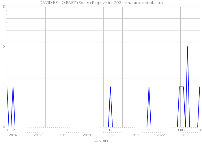DAVID BELLO BAEZ (Spain) Page visits 2024 