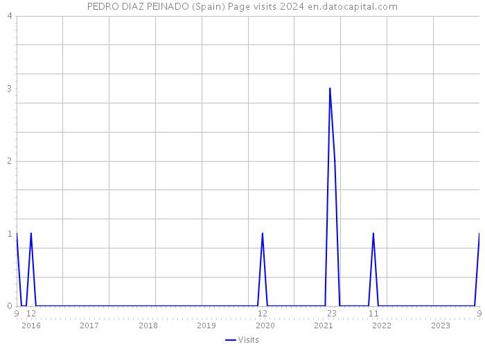 PEDRO DIAZ PEINADO (Spain) Page visits 2024 