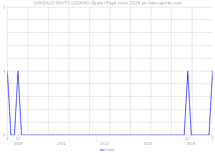 GONZALO SOUTO LOZANO (Spain) Page visits 2024 