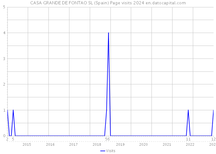CASA GRANDE DE FONTAO SL (Spain) Page visits 2024 