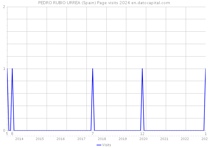 PEDRO RUBIO URREA (Spain) Page visits 2024 