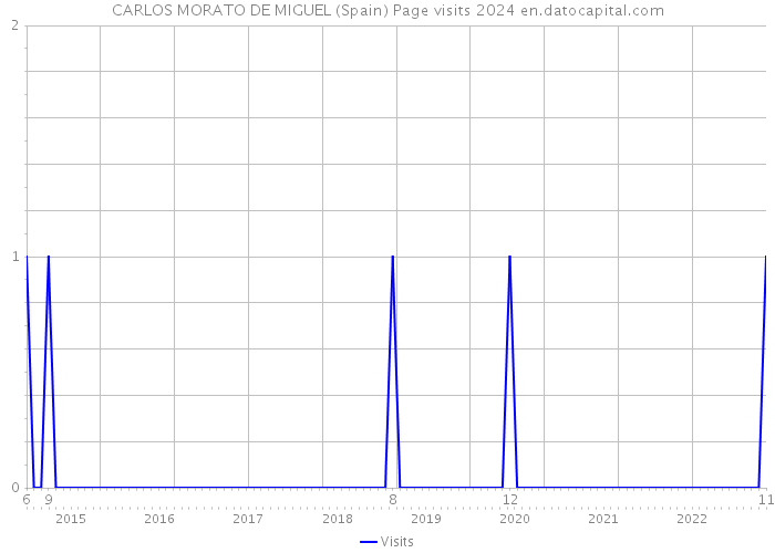 CARLOS MORATO DE MIGUEL (Spain) Page visits 2024 