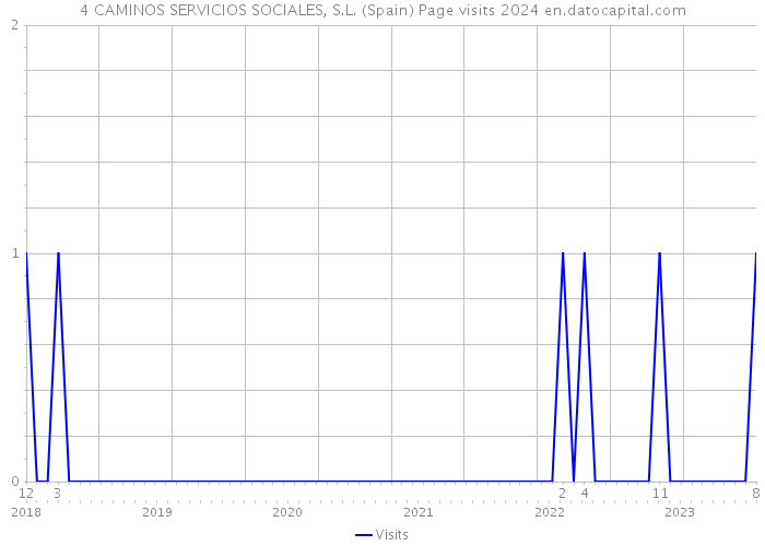 4 CAMINOS SERVICIOS SOCIALES, S.L. (Spain) Page visits 2024 