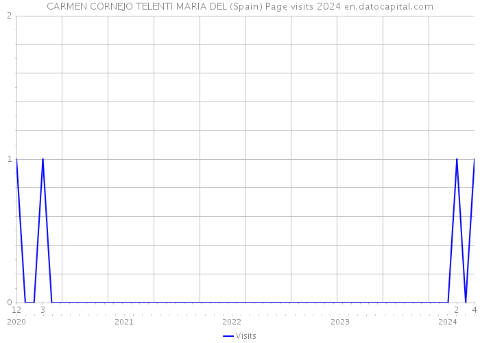 CARMEN CORNEJO TELENTI MARIA DEL (Spain) Page visits 2024 