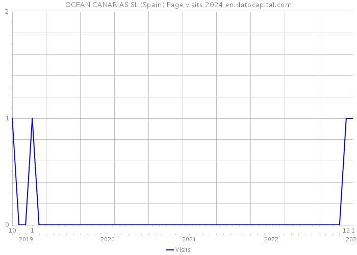 OCEAN CANARIAS SL (Spain) Page visits 2024 