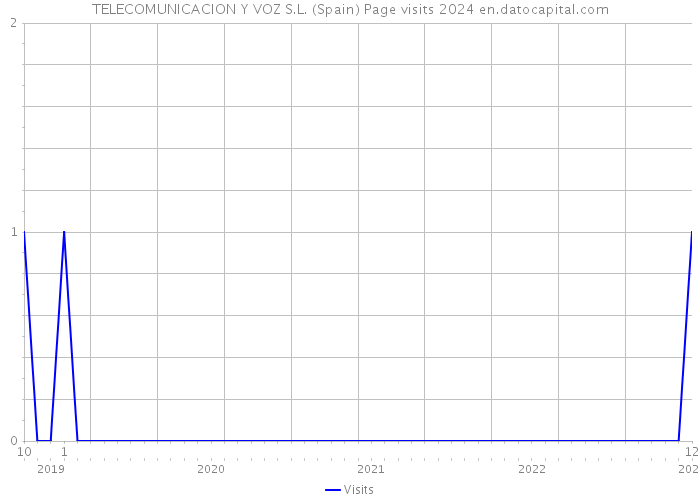 TELECOMUNICACION Y VOZ S.L. (Spain) Page visits 2024 