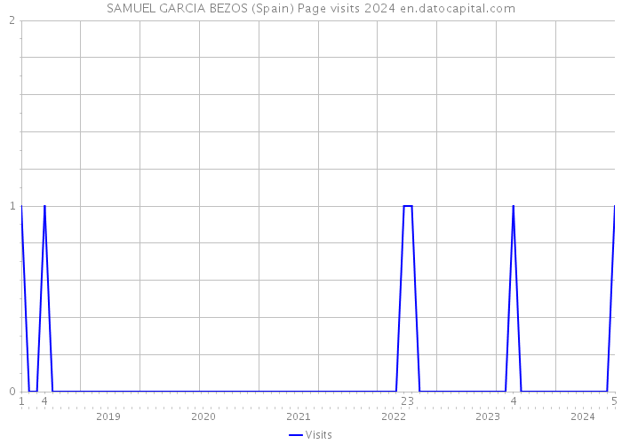 SAMUEL GARCIA BEZOS (Spain) Page visits 2024 