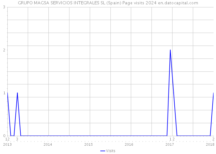 GRUPO MAGSA SERVICIOS INTEGRALES SL (Spain) Page visits 2024 