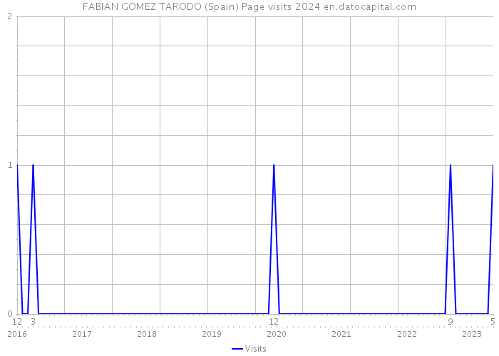 FABIAN GOMEZ TARODO (Spain) Page visits 2024 