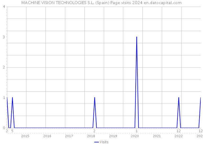 MACHINE VISION TECHNOLOGIES S.L. (Spain) Page visits 2024 