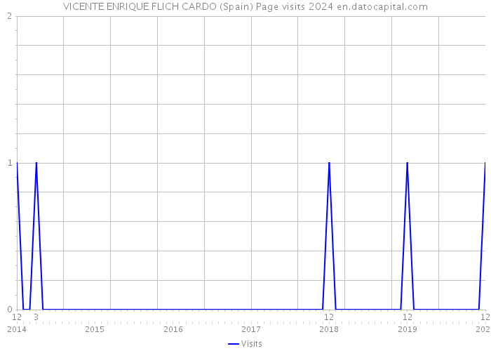 VICENTE ENRIQUE FLICH CARDO (Spain) Page visits 2024 