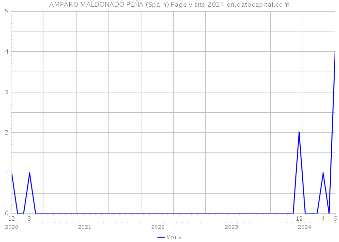 AMPARO MALDONADO PEÑA (Spain) Page visits 2024 