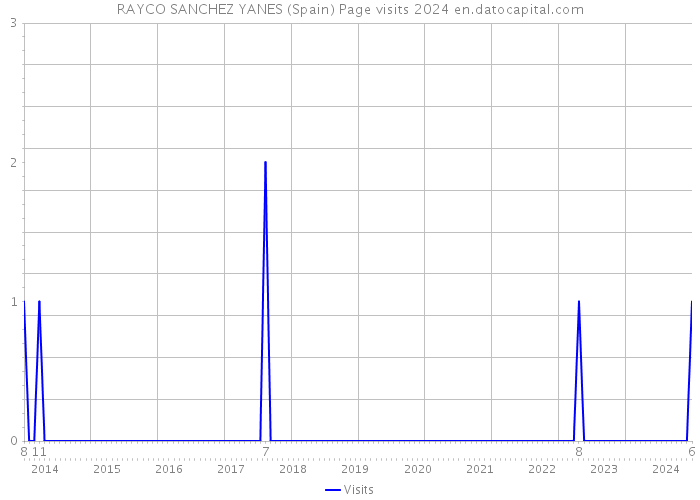 RAYCO SANCHEZ YANES (Spain) Page visits 2024 