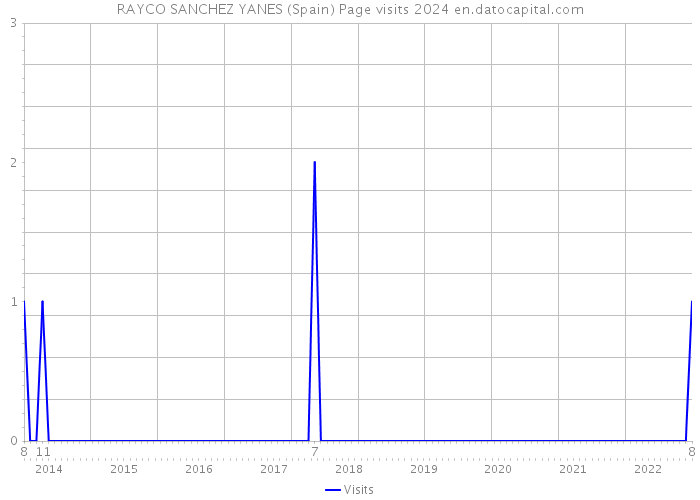 RAYCO SANCHEZ YANES (Spain) Page visits 2024 